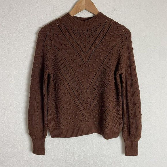 Sezane Brown Textured Sweater - Picture 2 of 11
